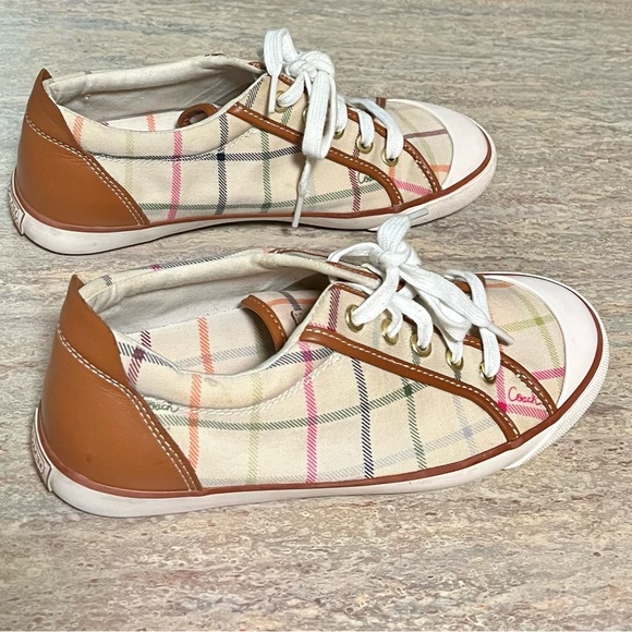 Coach Barrett plaid sneakers - Picture 4 of 13